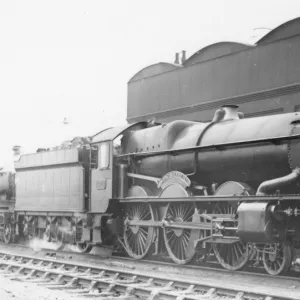 King Class locomotive, No. 6028, King Henry II at Old Oak Common, c. 1935