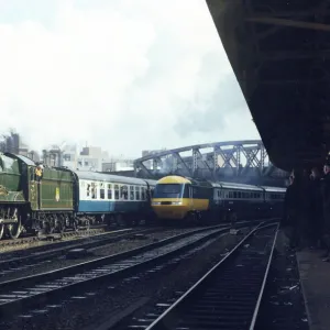 King George V and an Intercity 125 at Paddington Station, 1971