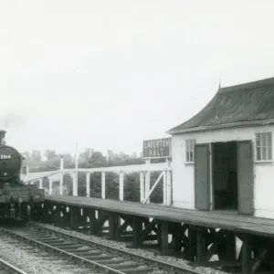 Laverton Halt in Gloucestershire, 1955