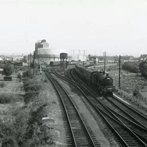 Loco. No. 5070 Leaving Stratford on Avon, 1959