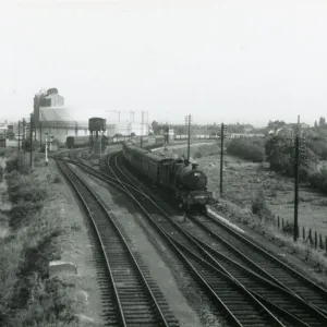 Loco. No. 5070 Leaving Stratford on Avon, 1959