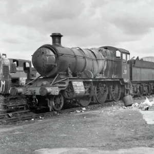 Locomotive No. 9303 at Barry Scrapyard, c1980