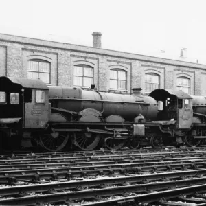 Locomotives awaiting to be scrapped at Swindon Works, 1962