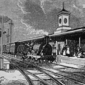 Maidenhead (Dumb Bell Bridge) Station, c. 1850