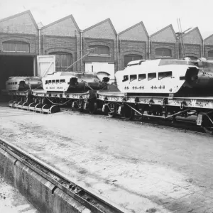 Matilda II tanks under construction at Swindon Work in 1941