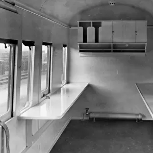 Mess room of No. 16 Ambulance train, March 1915