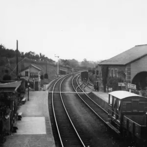 Newnham on Severn Station and Goods Shed, Gloucestershire, c. 1910