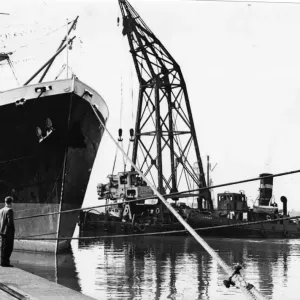 Newport Docks Print: Simson III Crane and Gwent Tug Newport Docks Print: Simson III Crane and Gwent Tug