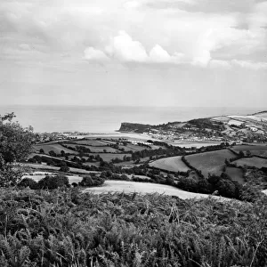 Overview of Teignmouth, Devon, August 1950
