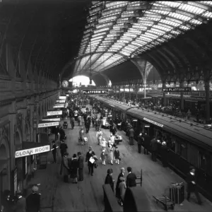 Paddington Station, Platform 1, c. 1920s