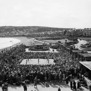Penzance display promoting health and physical fitness, 1930s Penzance display promoting health and physical fitness, 1930s