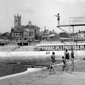 Penzance Lido, c. 1935