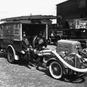 Petrol Trailer Fire Pump Haulage Print Petrol Trailer Fire Pump Haulage Print