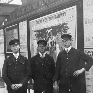 Porters at Paddington Station, c. 1914