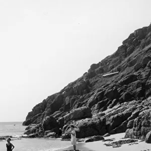 Porthcurno Beach, Cornwall, August 1928