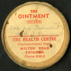 Prescription ointment from the Swindon Medical Fund Society Prescription ointment from the Swindon Medical Fund Society