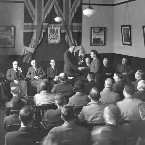 Presentation of a War Savings League Cup to members at Swindon Works, 1944 Presentation of a War Savings League Cup to members at Swindon Works, 1944