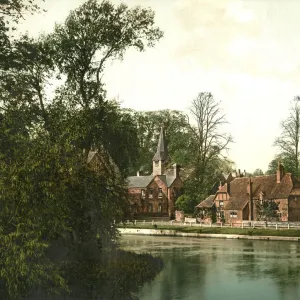 The River Thames at Whitchurch, near Pangbourne, c1890