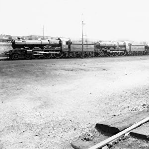 Row of 5 Castle Class Locomotives