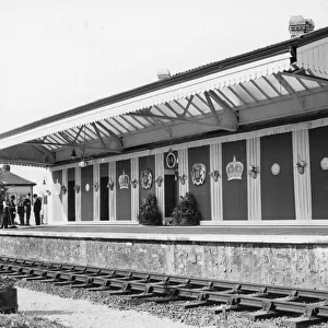Royal Tour of Wales - Pembroke Town Station, 1955