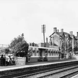 Royal Tour of Wales - Treharris Station, 1955