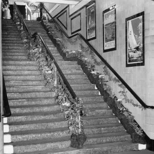 Royal Visit to Cardiff - Station Decorations, 5th August 1960