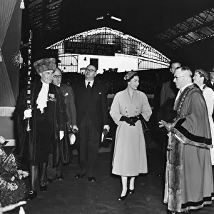Royal Visit from H. M. The Queen to Bristol Temple Meads, 17th April 1956