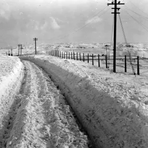 Snow at Dowlais Top, 1947 Snow at Dowlais Top, 1947