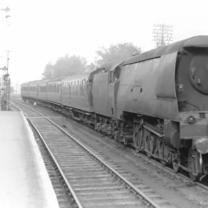 Southern Locomotive, Lydford, at Okehampton Station, 1957