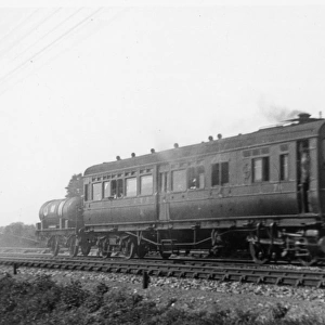 Steam Rail Motor, no 74, with gas tank on tow