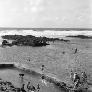 Summerleaze Bathing Pool, Bude, August 1930