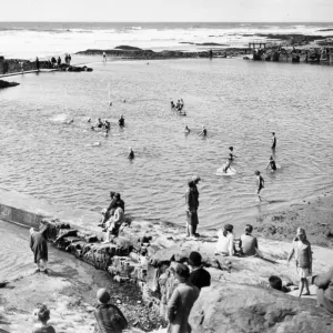 Summerleaze Bathing Pool, Bude, August 1930