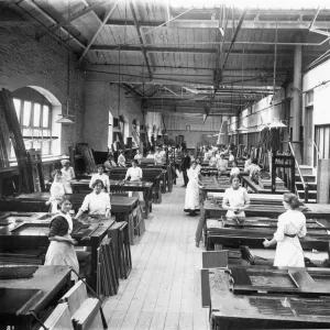 Swindon Works Polishing Shop in 1914