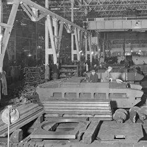Tanks under construction in A Erecting Shop, Swindon Works. 1941