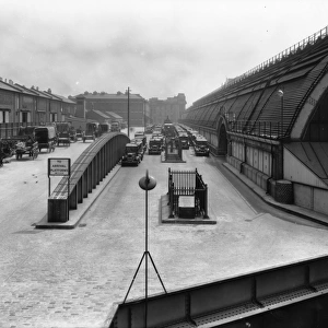 Taxi rank at Paddington Station, c. 1920s