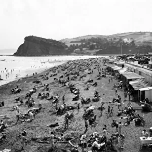 Teignmouth Beach, Devon, August 1937