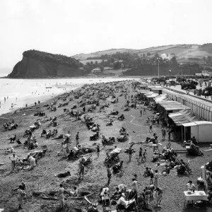 Teignmouth Beach, Devon, August 1937