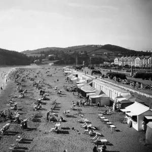 Teignmouth Beach, Devon, c. 1930s Teignmouth Beach, Devon, c. 1930s