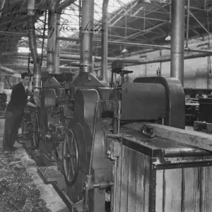 Timber planing at the sawmill, 1953