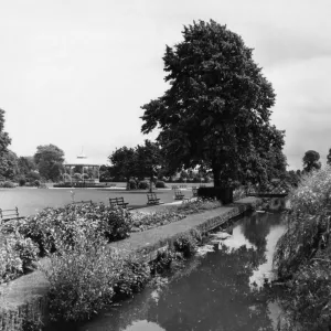 Vivary Park in Taunton, Somerset, July 1931