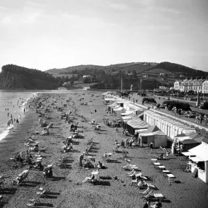 West Beach at Teignmouth, Devon, September 1933