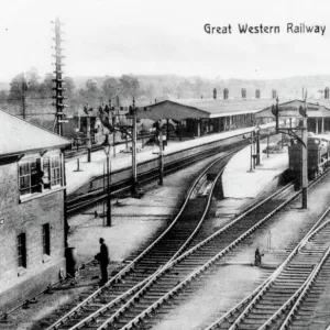 Westbury Station and Signal Box, c. 1910