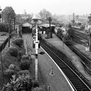 Yeovil Pen Mill Station looking east towards Castle Cary