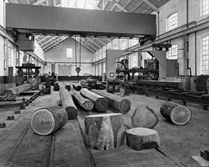 Wood Gallery: No 1 Shop, Sawmill, 1909