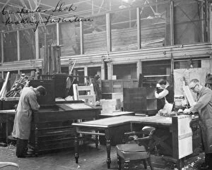 Workers at Swindon Works Gallery: No 12 Shop, Carpenters Shop, 1953