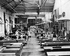 Workers at Swindon Works Gallery: No 12 Shop, Carpenters Shop, c1890s