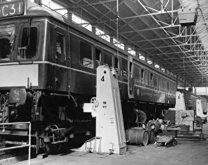 Swindon Works Gallery: No 19 (C) Shop, Carriage Lifting Shop, 1967