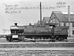 Images Dated 30th October 2015: 2-8-2 tank locomotive No. 7200, 27th July 1934