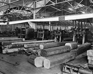Wood Gallery: No 2 Shop, Sawmill, 1907