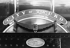 City Class Locomotives Collection: No 3440 City of Truro nameplate and build plate